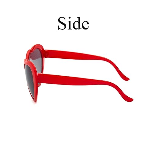 FBHLZ Kids Fashion Heart Shaped Sunglasses for Girls Boy UV 400 Protection Outdoor Beach Children3