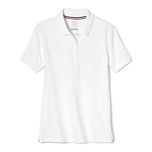 Image of French Toast Girls' Short Sleeve Stretch Pique Polo Shirt