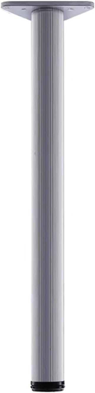Rhllvj One Color Metal Furniture Table Legs, Adjustable Support Legs, Cylindrical Legs For Workbench And Breakfast Bar Dining Tables(55Cm(21.7In))