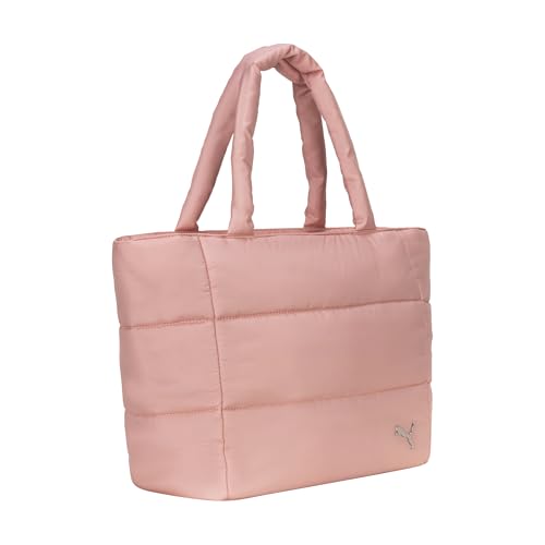 Image of PUMA Women's Plush Soft Nylon Tote with Padded Straps, Zip Closure & Metal Logo Plaque