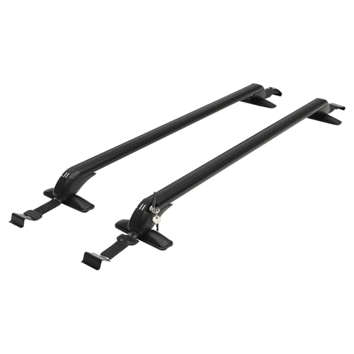 Barras techo aluminio antirrobo para transportar carga pesada en coche sedán