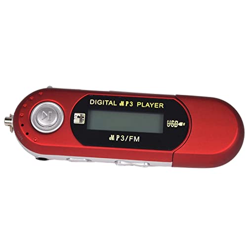 Image of 8GB USB MP3 Music Video Digital Player Recording with FM Radio eBook Red|8GB Portable MP3 Player with FM Radio, Voice Recorder & 3.5mm Output - AAA Powered