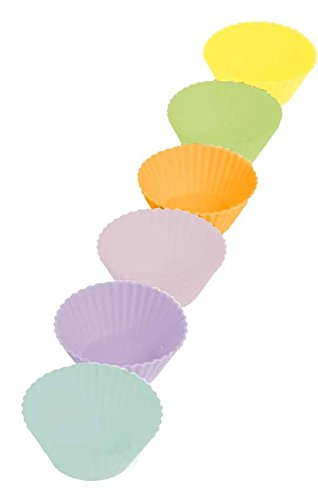 Casabella Boxed Mini Muffin Cup, 2-Inch, Multicolor, Set of 12
