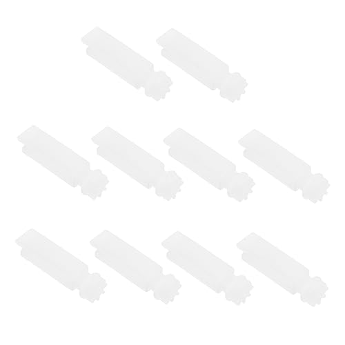 HOOTNEE 10pcs Vertical Blind Clips Plastic Curtain Pulleys for Repair Easy Install Blind Fittings No Tools Needed