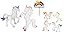 Oasis Supply Unicorn Playset Cake Topper Kit -7 piece set