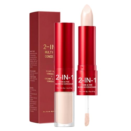 Corrector en barra – Maquillaje de cobertura total resistente al agua | Acabado natural en crema líquida | Cosmético de larga duración para niñas Viajes diarios Deportes y aire libre