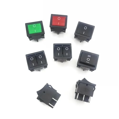 Interruptor basculante KCD5 de 6 pines y 2 posiciones para control de corriente AC 2