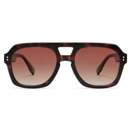 Image of SOJOS Retro Polarized Aviator Sunglasses Womens Mens SJ2385