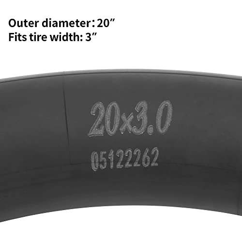RUTU 2-Pack 20 Inch Bike Tubes,20x3 Bicycle Tube with 33/32mm Schrader Valve and Installation Accessorie - Image 2