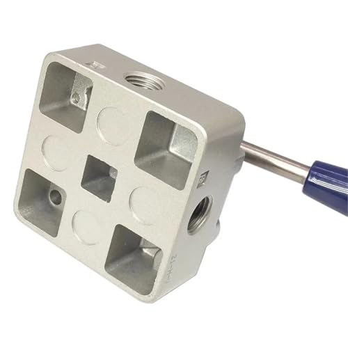 Válvula giratoria manual 4HV330-08 de 4/3 vías para control neumático estable 6