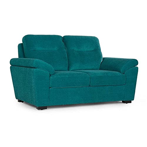 Image of Wakefit Sofa Set | 3 Year Warranty | Sofa 2 Seater, 2 Seater Sofa for Living Room, Wooden Sofa Set, Couch Sofa for Living Room, Sofa for Living Room - Lounger(Malphino : Malibu Green)