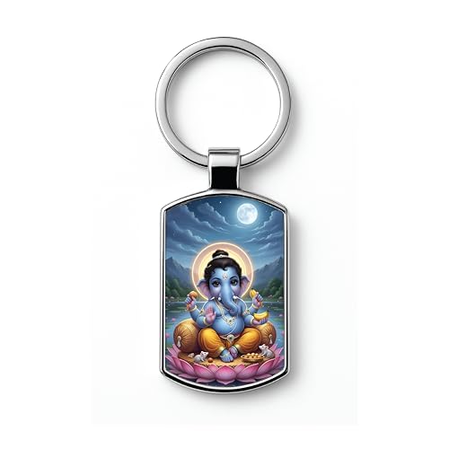 Image of Premium Printed Metal Keychain for Men & Women | High-Definition Artwork Print | Durable Key Ring for Car, Bike, Home & Office Keys | Stylish Decorative Key Holder Gift