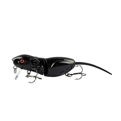 Xinanlongjb ZZB-Lure, 6,3 cm 10,5 g Ratte Fischköder Realistische Maus Crankbait Lebendige 3D Augen Schwimmen Köder Lebensechte Fisch Wobbler Angelgerät (Color : C) Cover