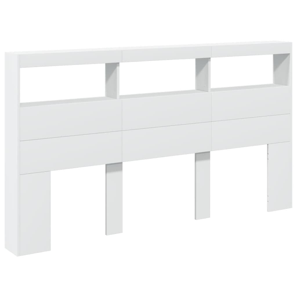 vidaXL Cabecero de Cama con LED Blanco 180x17x102 cm