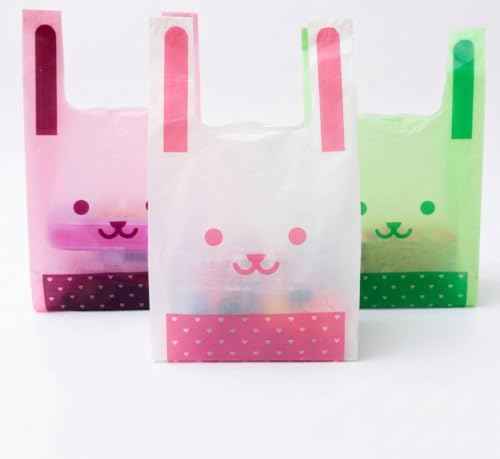 Amazon | 【MINAKIKO】かわいい レジ袋 ビニール袋 うさぎ 3色 150枚