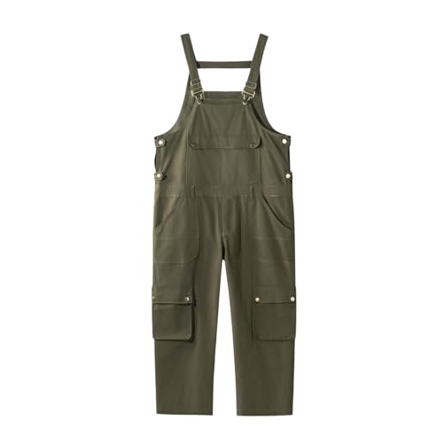 Salopette homme multi-poches avec entrejambe profonde et coupe ample d'été