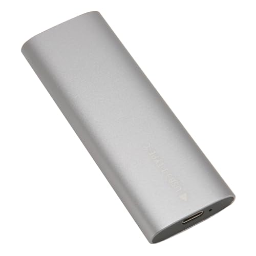 Carcasa externa SSD M.2 con alta velocidad, aluminio, plateada miniatura 5