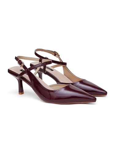 Image of SHERRIF Women Polyurethane (PU) Pointed Toe Fashion Sandalwith Stiletto Heel