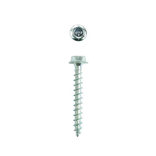 Image of SPAX 4571010700505 1 /4 x 2 Hex Drive Washer Head Zinc Powerlag Screw (50 Pieces per Box)