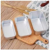 Nutts Rectangle Aluminum Cake Mould Ovenware (1 Number) Silver-image-48