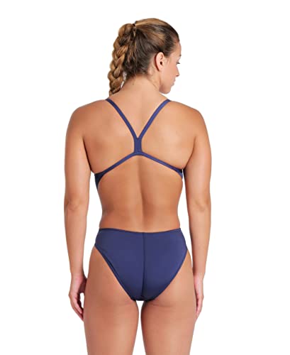 Image of Arena Women's Solid Team Swimsuit Challenge Back MaxLife Open Back Bathing Suit Athletic Swimwear