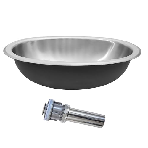 Image of RV Kitchen Sink, 16 inch x 11 inch x 5 inch Stainless Steel Bar Sinks, 16 Inch Small Kitchen Sinks Can Be Used At Rv, Outdoor, Bathroom,laundry, Included Sink Drain Assembly