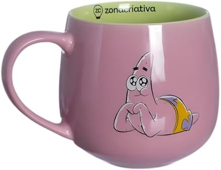 Zona Criativa – Caneca Maggie 400ml Patrick - Bob Esponja | Cerâm...
