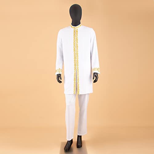 African Suit for Men Dashiki Coats and Ankara Pants 2 Piece Set Wedding Evening Outfits Slim Fit Outwear Jacket Clothes2