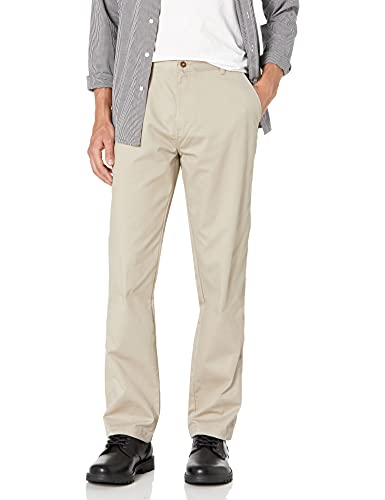 Pantalon droit Kaki IZOD Uniform pour jeune homme en taille 34x32