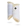 Kavallerie Dressage Horses Boots: Fleece-Lined Faux Leather Woof Brushing Boots for Training, Jumping, Riding, Eventing – Quick Wear for Breathable, Lightweight & Impact-Absorbing Wrap