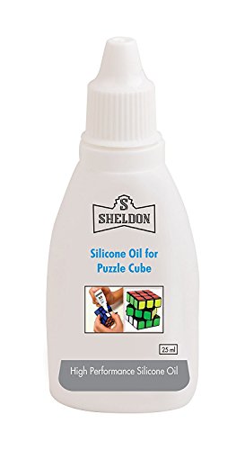 Image of sheldon silicone oil for puzzle cube (25 ml) (combo of 2)- Multi color