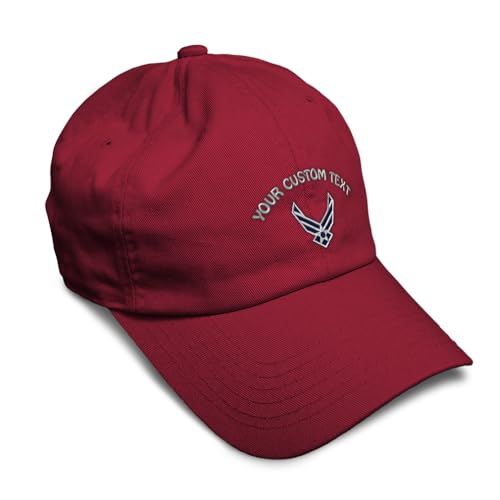 Image of Speedy Pros Soft Baseball Hat Embroidered Dad Hat Air Force Emblem Embroidery Men & Ladies Baseball Cap Cotton