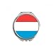 Luxembourg National Flag Europe Country Hand Compact Mirror Round Portable Pocket Glass