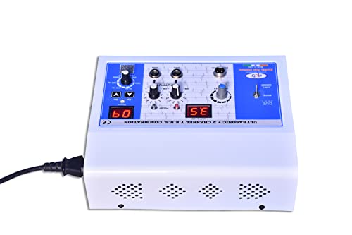 Image of Ultrasound with Tens 2 Channel Physiotherapy Machine Electrotherapy Combo for All Pain Relief Device Physiotherapy Equipment