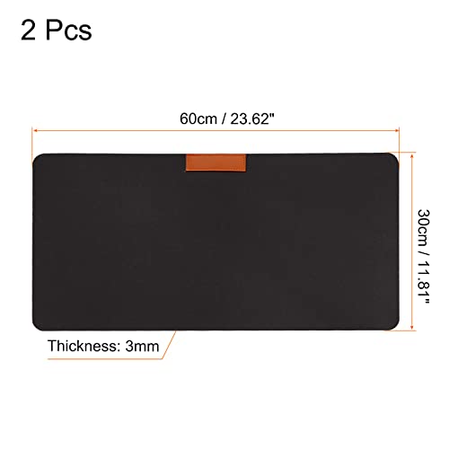 Sous-main de bureau noir PATIKIL lot de 2 pour protéger votre table