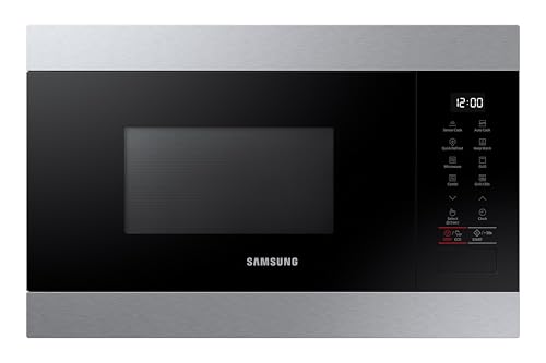 Samsung Built In Microwave, 850W, Capacity: 22 Litre, Colour: Silver, MG22M8274AT
