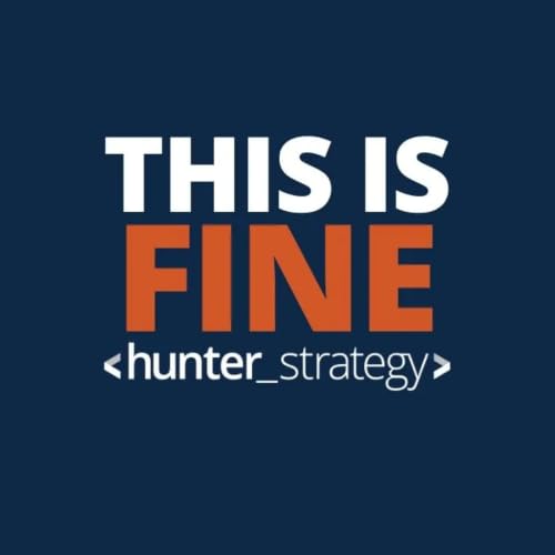 『"This Is Fine" with Hunter Strategy』のカバーアート