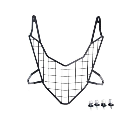 Grille phare XL 750 Transalp protection premium en acier noir