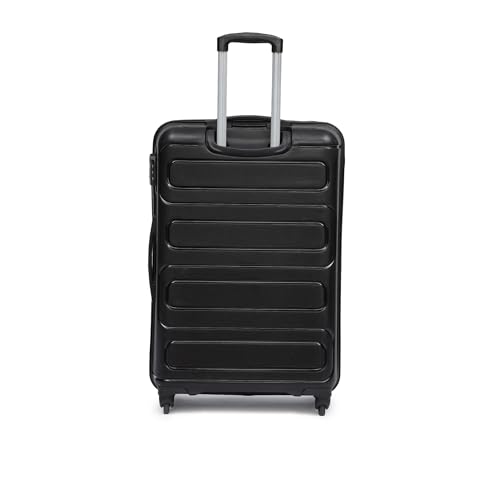 Image of Yayavar Tokyo Textured ABS Hard-Sided Suitcase Bag | Dual Color Trolley with 4 Spinner Wheels, Number Lock, Water Resistant | Luggage Bag for Travel