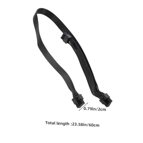 Cable adaptador GPU Operitacx extensor doble pin PCIe compatible con fuente alimentación EVGA PC 2