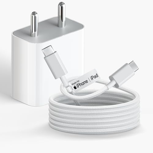 Image of AILKIN 20W USB-C to USB-C Fast Charger | PD Quick Charge Adapter with Type-C Cable | Compact Wall Charger for Smartphones, Tablets & More