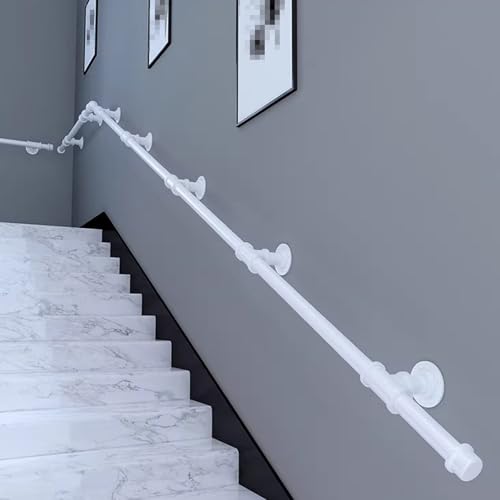 Rampe d'escalier industrielle barre d'appui murale intérieure 180cm - 3