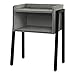Monarch Specialties Rectangular End Accent Nightstand with Open Storage Shelf Metal Legs Side Table