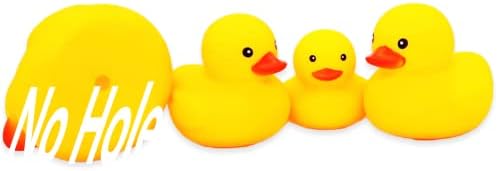 Rubber Funny Ducks/Duckies Waterproof No Bebe Noise Bath Toy Without Hole or with No Hole Student Office Desktop Decor IT Programmer Funny Partner Rubber Duckies in Bulk