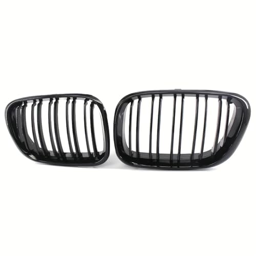 Rejilla delantera de listones dobles y negro brillante para coche X5 E53 Pre-LCI