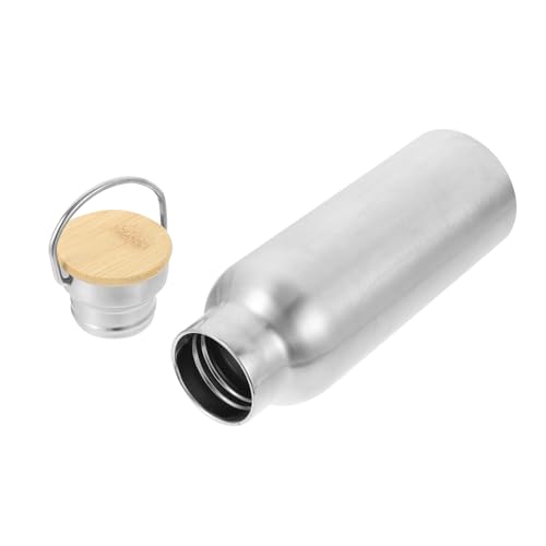 ifundom Sportflasche Aus Edelstahl Und Holz Multifunktions-trinkflasche Tragbare Wasserflasche Für Outdoor-zubehör Großes Fassungsvermögen Für Heiße Und Kalte Getränke Für Sport ifundom Sportflasche Aus Edelstahl Und Holz Multifunktions-trinkflasche Tragbare Wasserflasche Für Outdoor-zubehör Großes Fassungsvermögen Für Heiße Und Kalte Getränke Für Sport