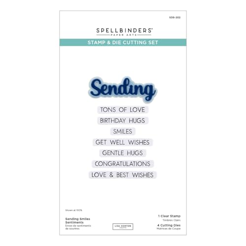 Matrice de découpe pour texte Sending Smiles Spellbinders pour réussir vos reliefs de scrap