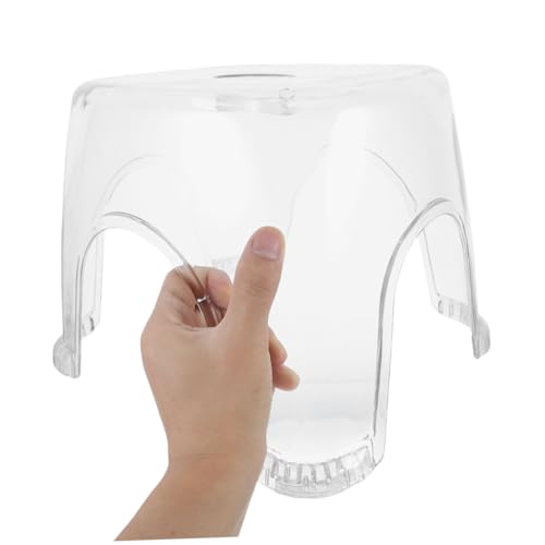 Tabouret de bain transparent antidérapant siège polyvalent pour douche et repose-pieds PP