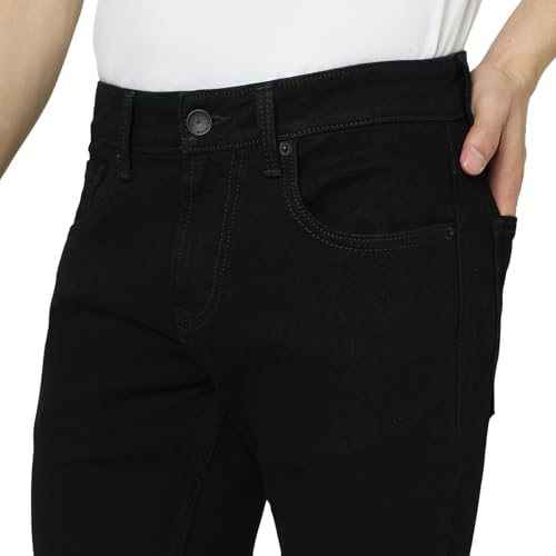 Image of Spykar Men's Kano Slim Fit Mid-Rise Jeans (Ankle Length)