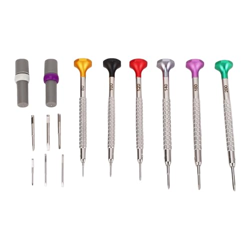 Tournevis de réparation de montres Walmeck en acier inoxydable ergonomique